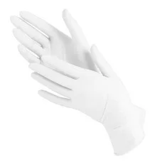 Рукавички нітрилові розмір M "Білі" .Gloveon